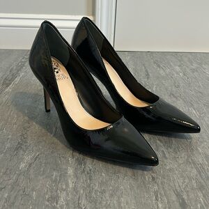 Vince Camuto Savilla Patent Leather Dress Pumps - Black - Size 8M